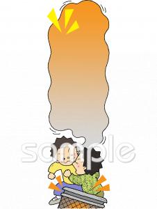 小学校向けストーブ 安全指導無料イラストお試しフリー素材(カット)