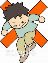 小学校向け事故防止無料イラストお試しフリー素材(カット)