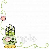 小学校向けお正月 コーナー枠無料イラストお試しフリー素材(カット)