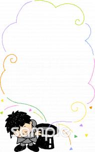 小学校向けマジックショー無料イラストお試しフリー素材(カット)