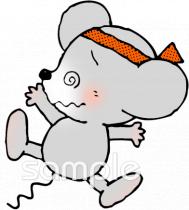 小学校向け目を回す無料イラストお試しフリー素材(カット)