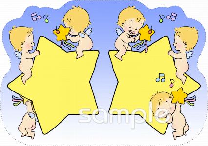 小学校向け二つ折りカード無料イラストお試しフリー素材(カット)