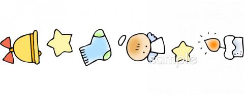 小学校向けクリスマス 飾りケイ無料イラストお試しフリー素材(カット)