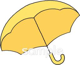 小学校向け雨傘無料イラストお試しフリー素材(カット)