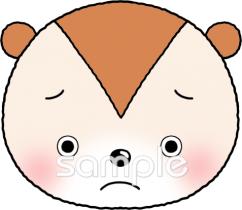 小学校向けタヌキ お面無料イラストお試しフリー素材(カット)