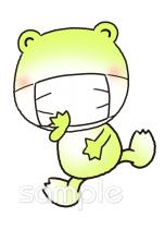 小学校向けマスク マナー無料イラストお試しフリー素材(カット)