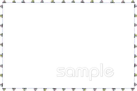 小学校向けヨット 枠無料イラストお試しフリー素材(カット)