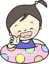 小学校向け子ども 夏無料イラストお試しフリー素材(カット)