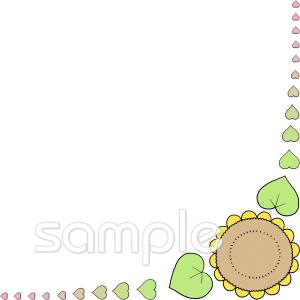 小学校向けコーナー飾り ヒマワリ無料イラストお試しフリー素材(カット)