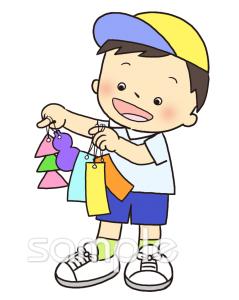 小学校向け子ども 七夕飾り無料イラストお試しフリー素材(カット)