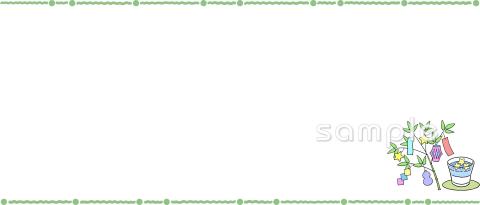 小学校向け7月のプリント無料イラストお試しフリー素材(カット)