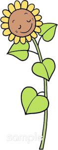 小学校向けヒマワリ無料イラストお試しフリー素材(カット)