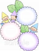 小学校向けアジサイ こびと無料イラストお試しフリー素材(カット)