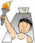 小学校向けオリンピック無料イラストお試しフリー素材(カット)
