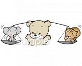 小学校向け天秤無料イラストお試しフリー素材(カット)