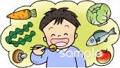 小学校向けバランスのよい食事無料イラストお試しフリー素材(カット)