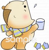 小学校向けうがい無料イラストお試しフリー素材(カット)