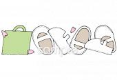 小学校向け上履き無料イラストお試しフリー素材(カット)