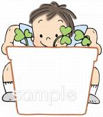 小学校向け朝顔の観察無料イラストお試しフリー素材(カット)