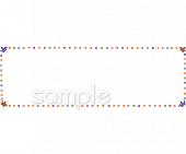 小学校向け折り鶴 枠無料イラストお試しフリー素材(カット)