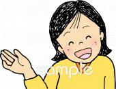 小学校向け先生の顔無料イラストお試しフリー素材(カット)