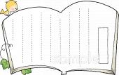 小学校向け罫線無料イラストお試しフリー素材(カット)