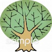 小学校向け木無料イラストお試しフリー素材(カット)