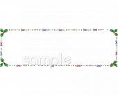 小学校向け枠 ヒイラギ無料イラストお試しフリー素材(カット)