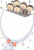 小学校向けコーラス無料イラストお試しフリー素材(カット)