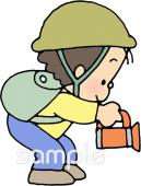 小学校向け災害無料イラストお試しフリー素材(カット)