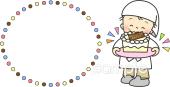小学校向けケーキ 誕生日無料イラストお試しフリー素材(カット)