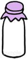 小学校向け牛乳瓶無料イラストお試しフリー素材(カット)