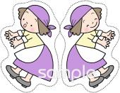 小学校向けペープサート無料イラストお試しフリー素材(カット)