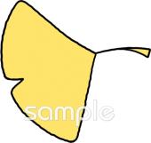 小学校向けイチョウ無料イラストお試しフリー素材(カット)