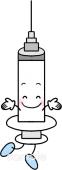 小学校向け注射無料イラストお試しフリー素材(カット)