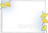 小学校向けメッセージカード 秋無料イラストお試しフリー素材(カット)