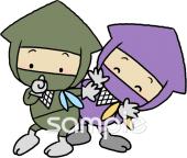 小学校向け忍者無料イラストお試しフリー素材(カット)