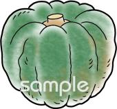 小学校向けかぼちゃ無料イラストお試しフリー素材(カット)