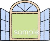 小学校向け開いた窓無料イラストお試しフリー素材(カット)