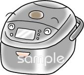 小学校向け炊飯器無料イラストお試しフリー素材(カット)