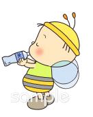 小学校向け水 飲む無料イラストお試しフリー素材(カット)