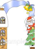 小学校向けクリスマスイブ無料イラストお試しフリー素材(カット)