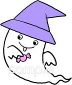 小学校向けおばけ ハロウィン無料イラストお試しフリー素材(カット)