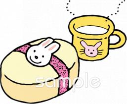 図書室・図書館向け弁当持参日無料イラストお試しフリー素材(カット)