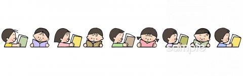 図書室・図書館向け無料イラストお試しフリー素材(カット)