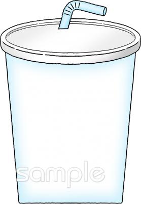 図書室・図書館向け枠 ジュース無料イラストお試しフリー素材(カット)