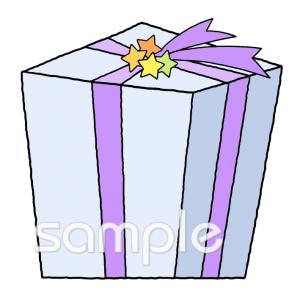 図書室・図書館向けプレゼント 箱無料イラストお試しフリー素材(カット)