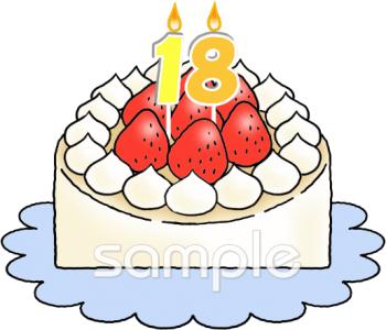 図書室・図書館向けケーキ ナンバーキャンドル無料イラストお試しフリー素材(カット)