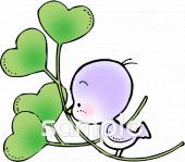 図書室・図書館向け小鳥無料イラストお試しフリー素材(カット)