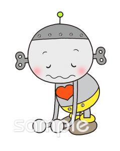 幼稚園向けロボット 不調無料イラストお試しフリー素材(カット)